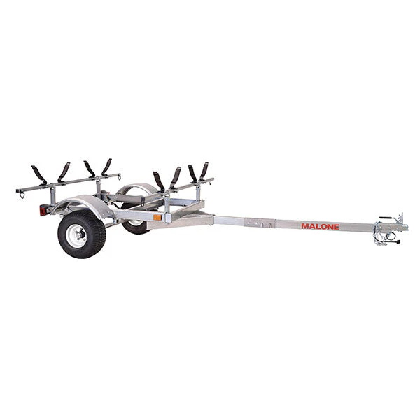 2025 Kit remolque Malone LowMax 2 para kayak, capacidad 600 lb, acero galvanizado, luces LED, neumáticos homologados 70 MPH