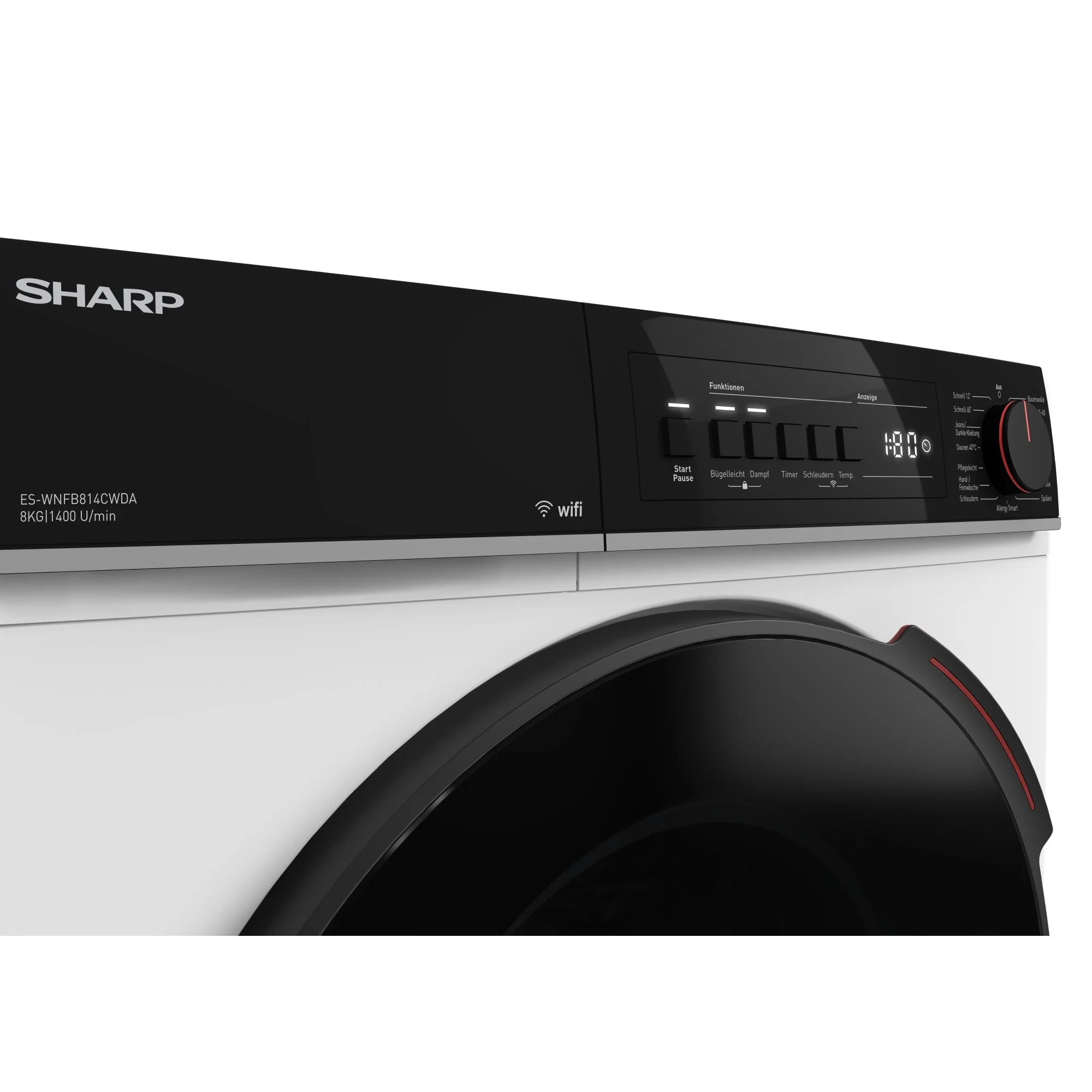 Sharp Waschmaschine 8kg ES-WNFB814CWDA-CH, WiFi, A -20%