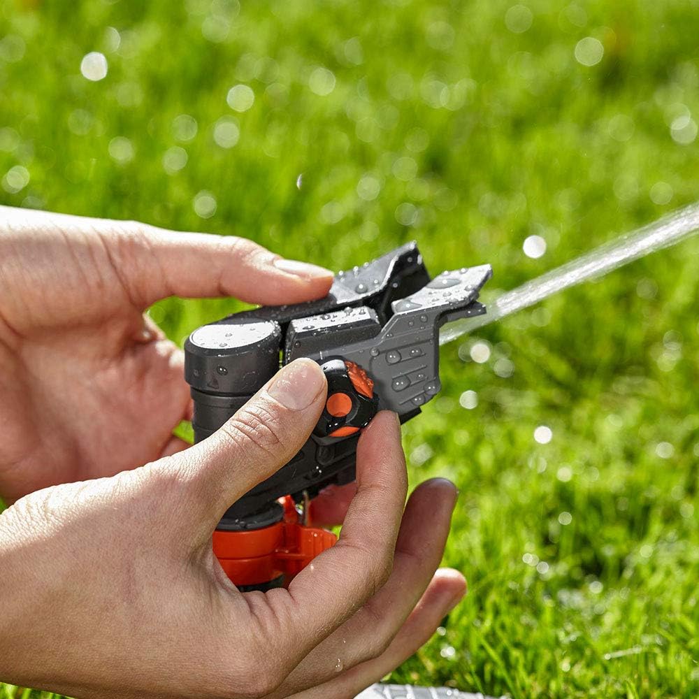 Gardena Comfort Vielflchenregner AquaContour Automatic: Flchenbewsserung für die individuelle Bewsserung nahezu jeder Gartenkontur, einfache Programmierung, Reichweite 2,5-10,5 m (8133-20)