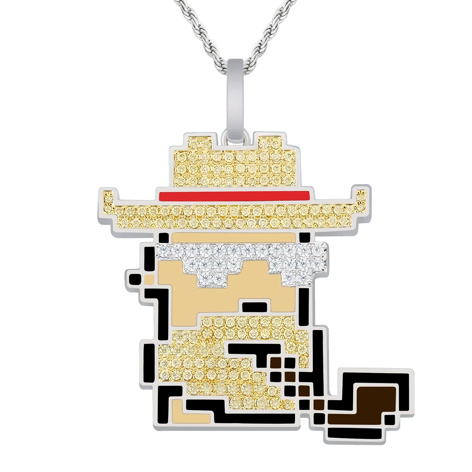 Big Daddy Iced Out Cryptopunk NFT Pendant #4 - Limited edition