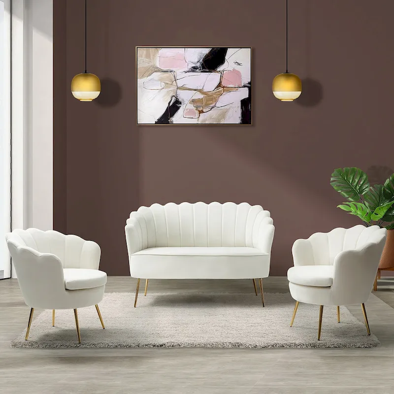 Xabier 52 in. 3 Piece Living Room Set by HULALA HOME