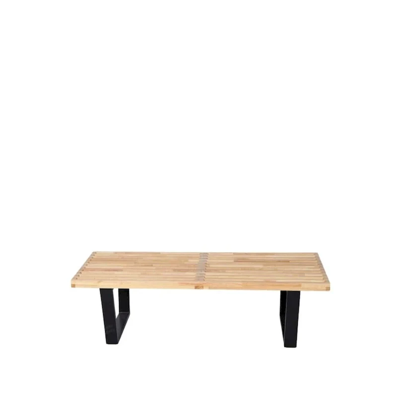 Nelson Wood Slate Bench - 48