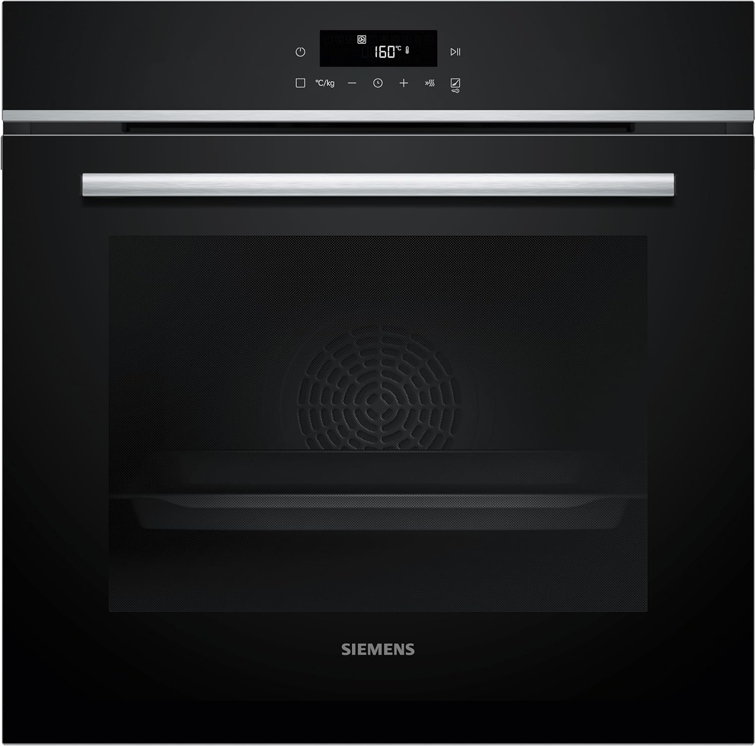 Siemens HB572ABS3, iQ300, inbouw oven 60 x 60 cm, Air Fry, activeClean pyrolytische zelfreiniging, LED-touchbediening, 3D hetelucht, snel voorverwarmen, cookControl10 automatische programma's, RVS