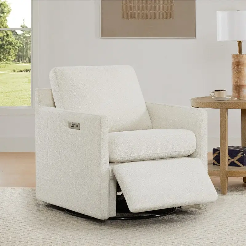 Nora Electric Reclining Swivel Chair with Footrest