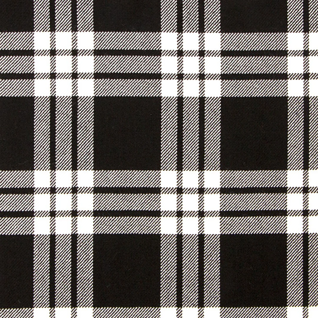 MacFarlane Black and White Tartan