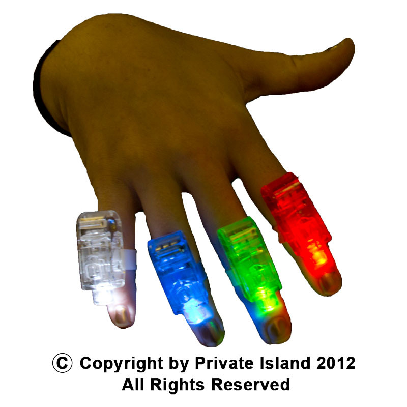 60 PACK Finger Lights Mix Colors 9023