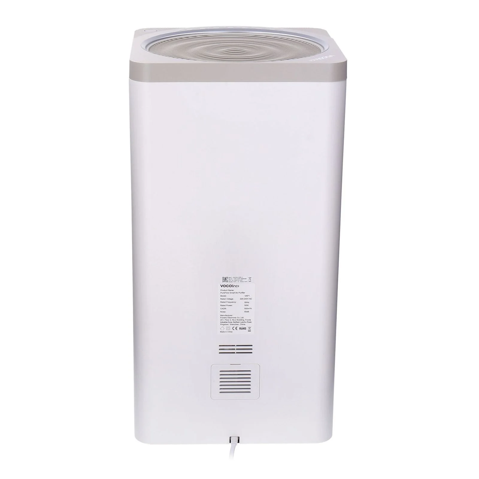 2025 Purificador de aire inteligente VOCOlinc VAP1 PureFlow blanco
