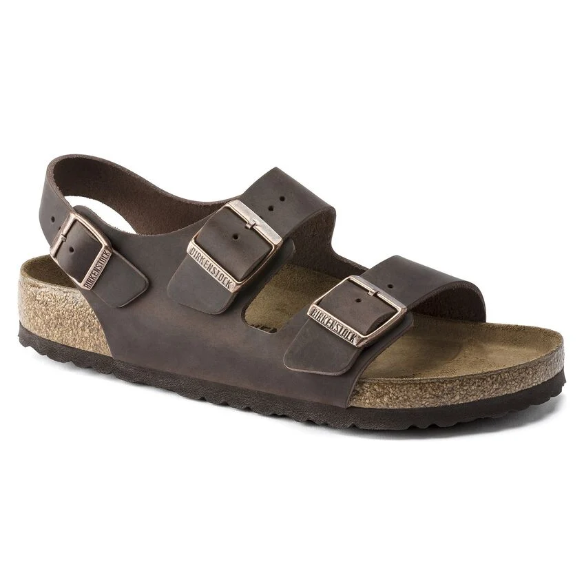 Milano Khaki Oiled Leather, Calzata Stretta