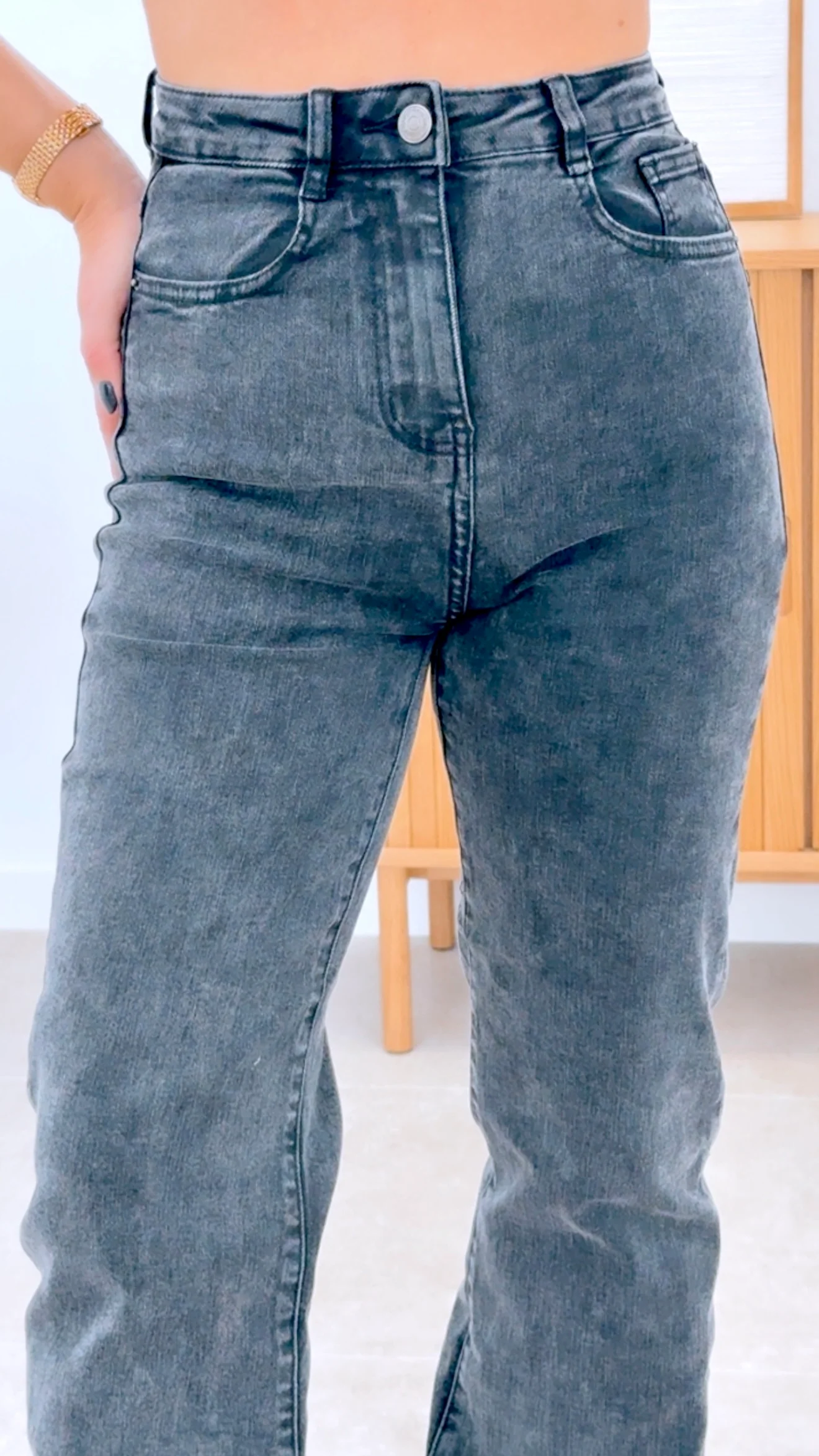 PANTAL��N WIDE LEG OSCURO