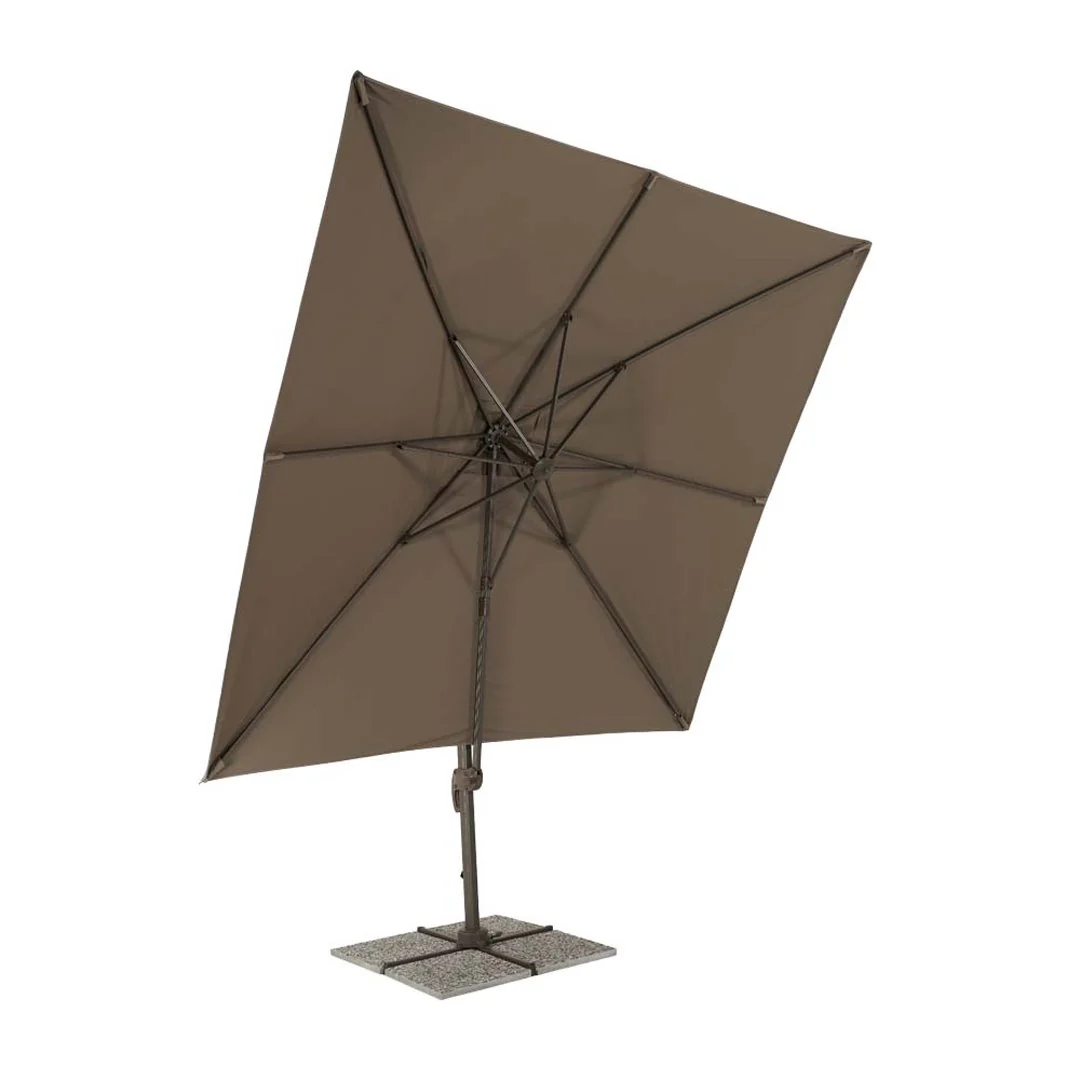 Sanremo - Ombrellone da giardino a braccio laterale light taupe