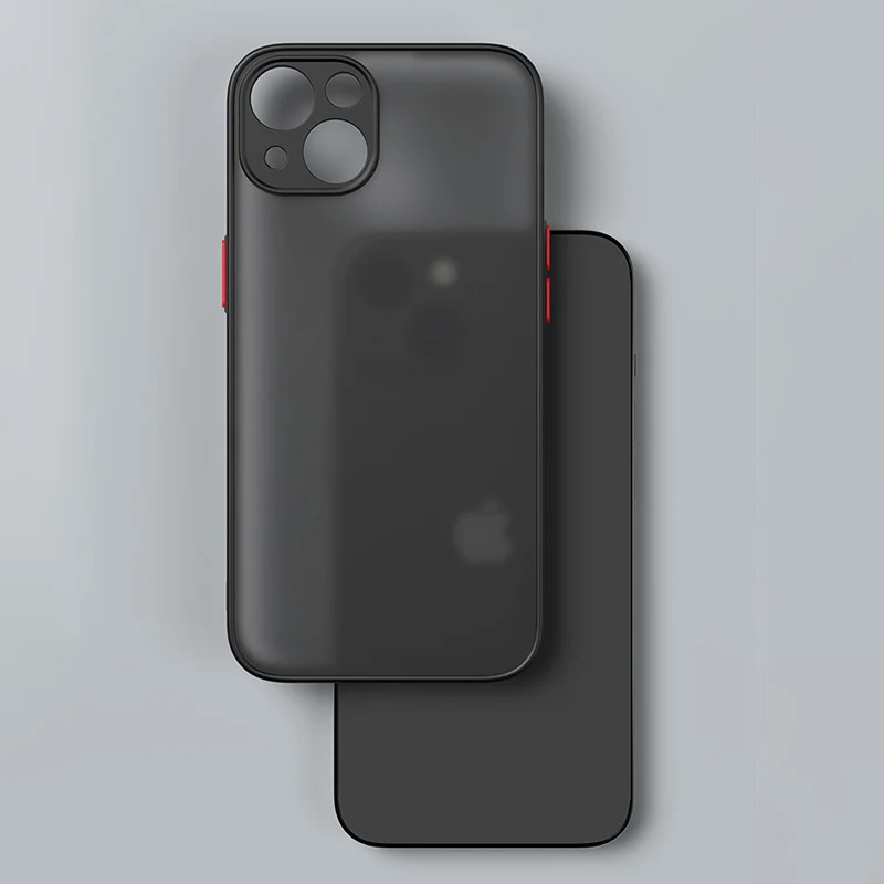 Matte iPhone H��lle �C Sto?feste Schutzh��lle mit transparentem R��cken