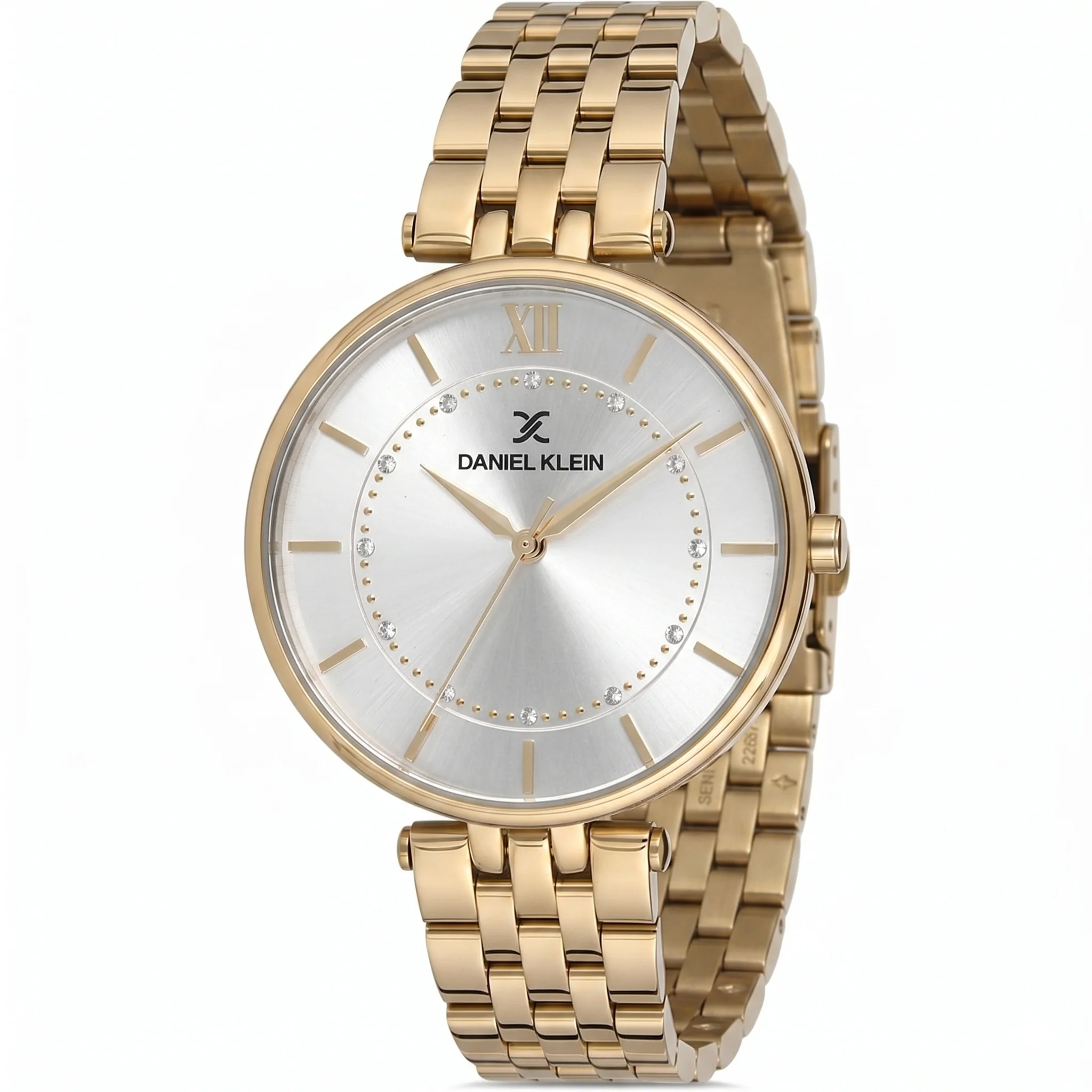 Daniel Klein Classic White Dial Gold Women's Watch - DK.1.12997-3