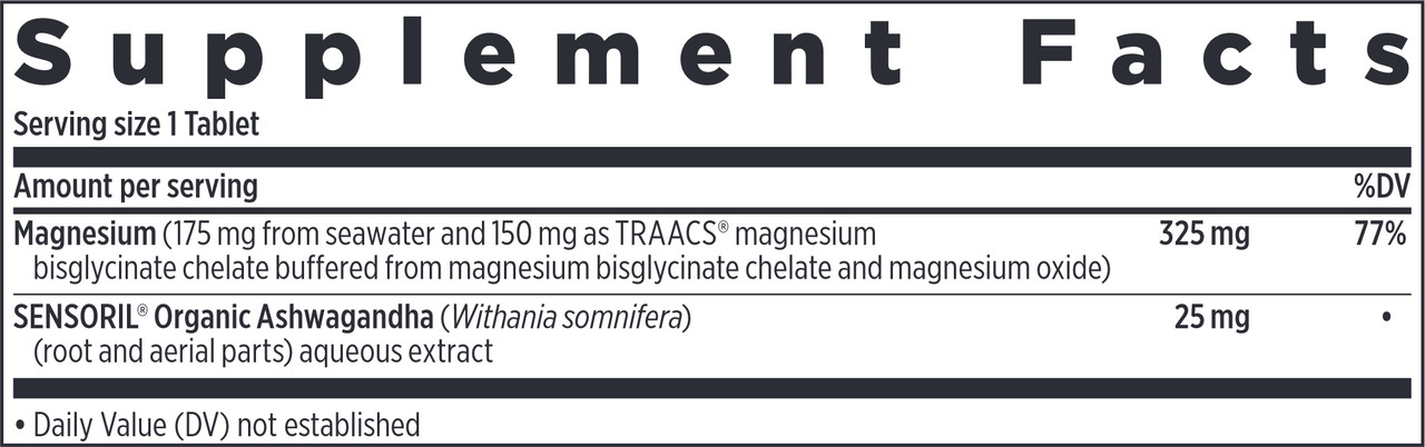 Magnesium plus Ashwagandha 60 tablets