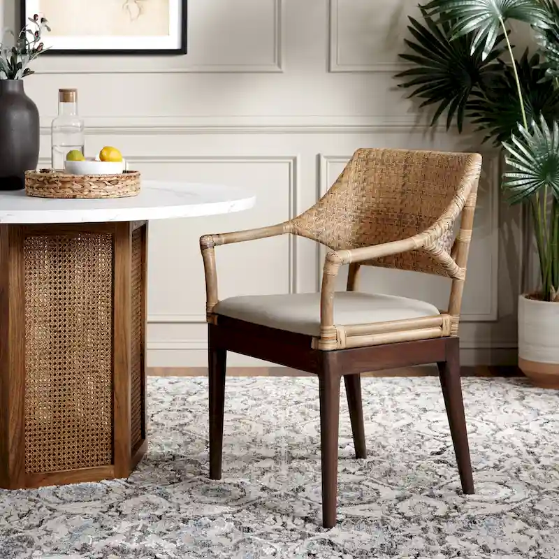 SAFAVIEH Saveta Honey Armchair - Dimensions: 23