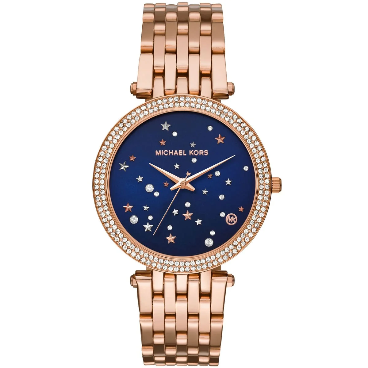 Michael Kors Rose Gold-Tone Darci Blue Dial Women's Watch - MK3728