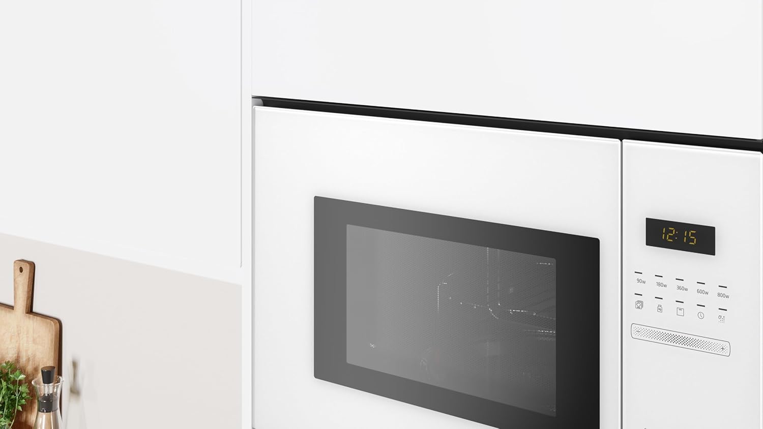 Balay - Microondas integrable, Control Comfort, Aqualisis, Cristal blanco, 3CG5172B2