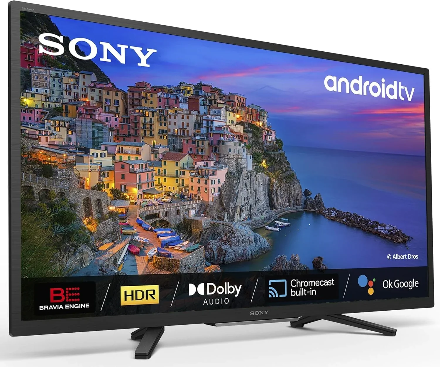 2026 BRAVIA KD32W804 - Smart TV 32 Pulgadas HD Ready (Alto Rango Dinámico HDR, Android TV) Negro, Modelo 2022