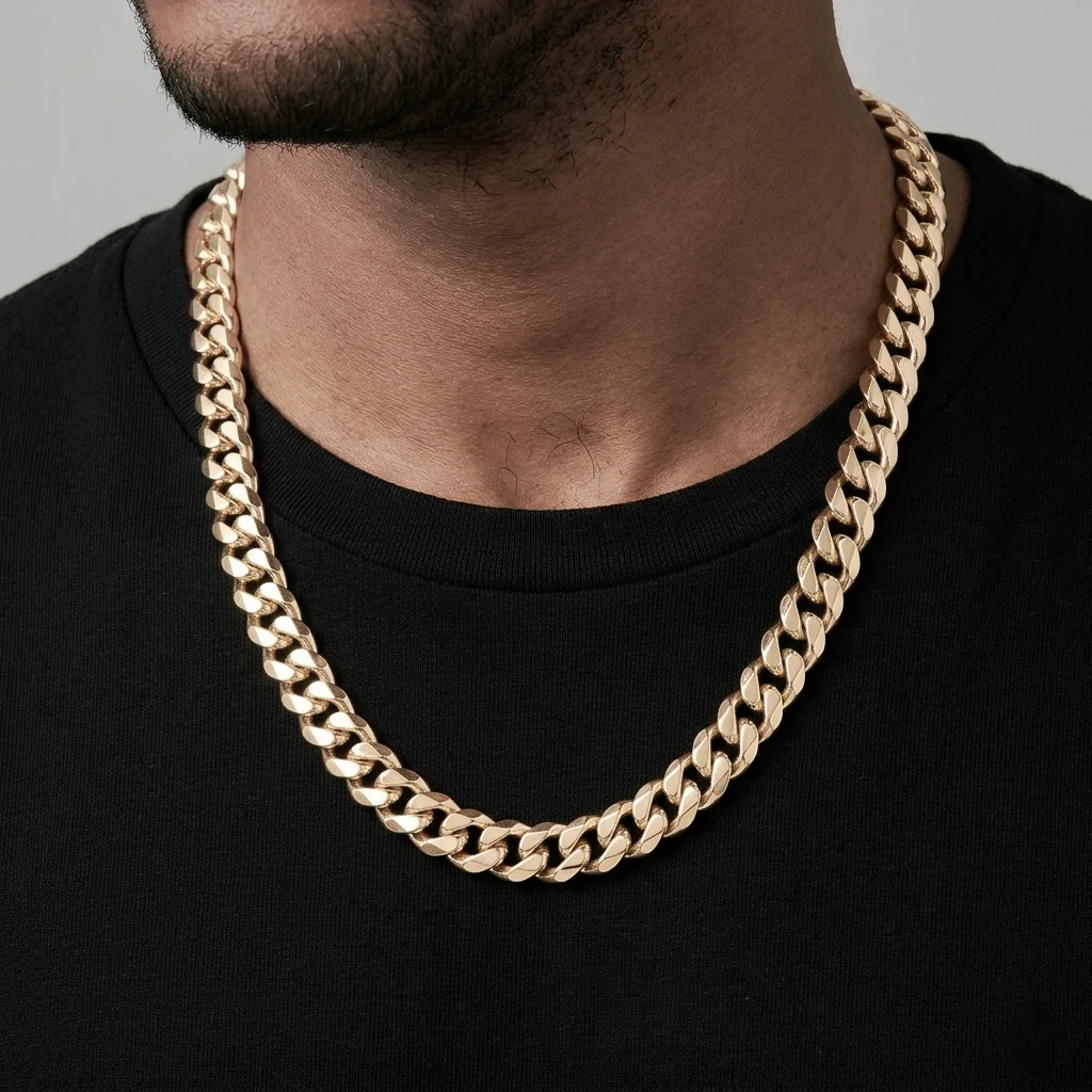 Big Daddy 12MM Cuban Link 18K Gold Chain 30 Inch (Defect)