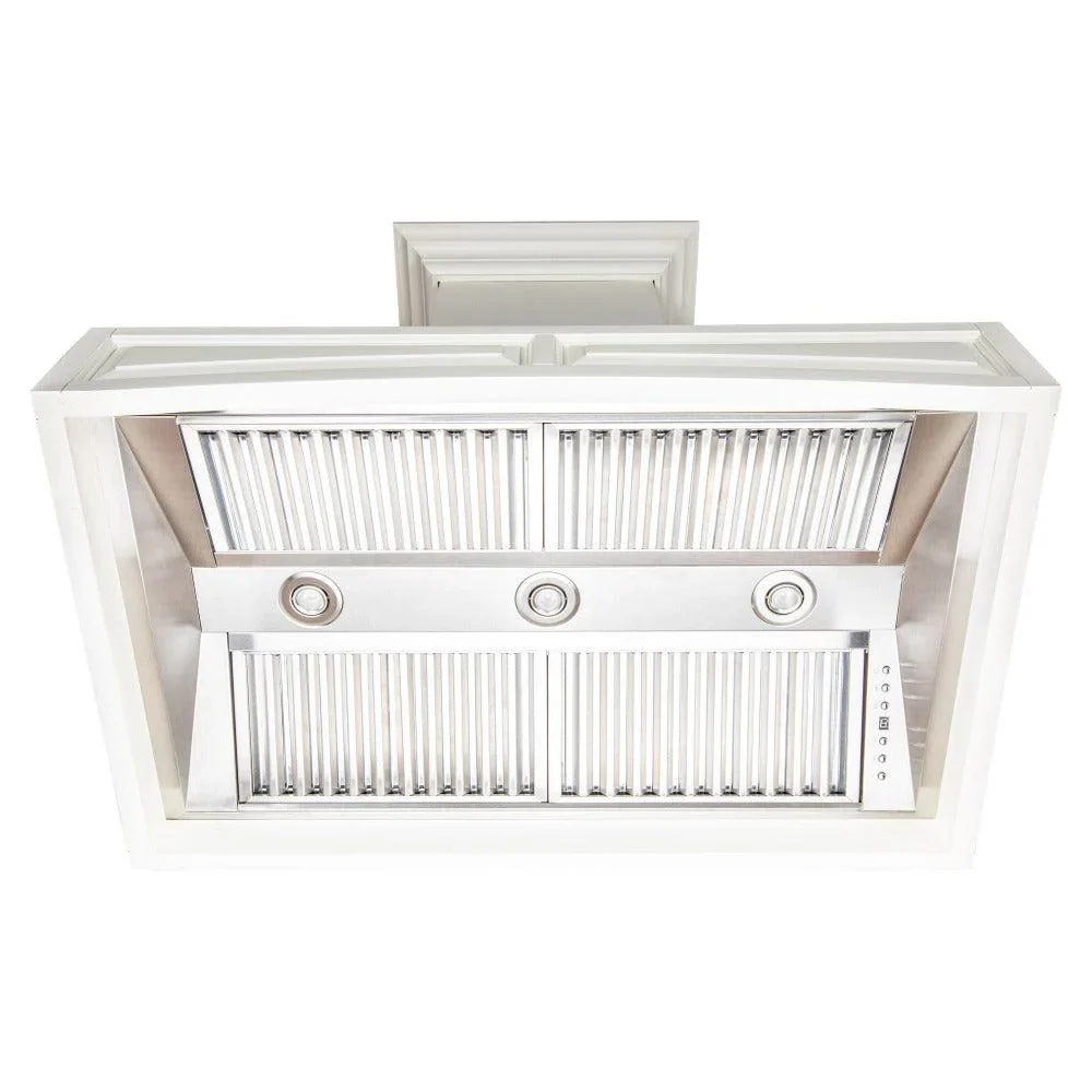 Campana de Pared de Madera Blanca ZLINE (321TT)