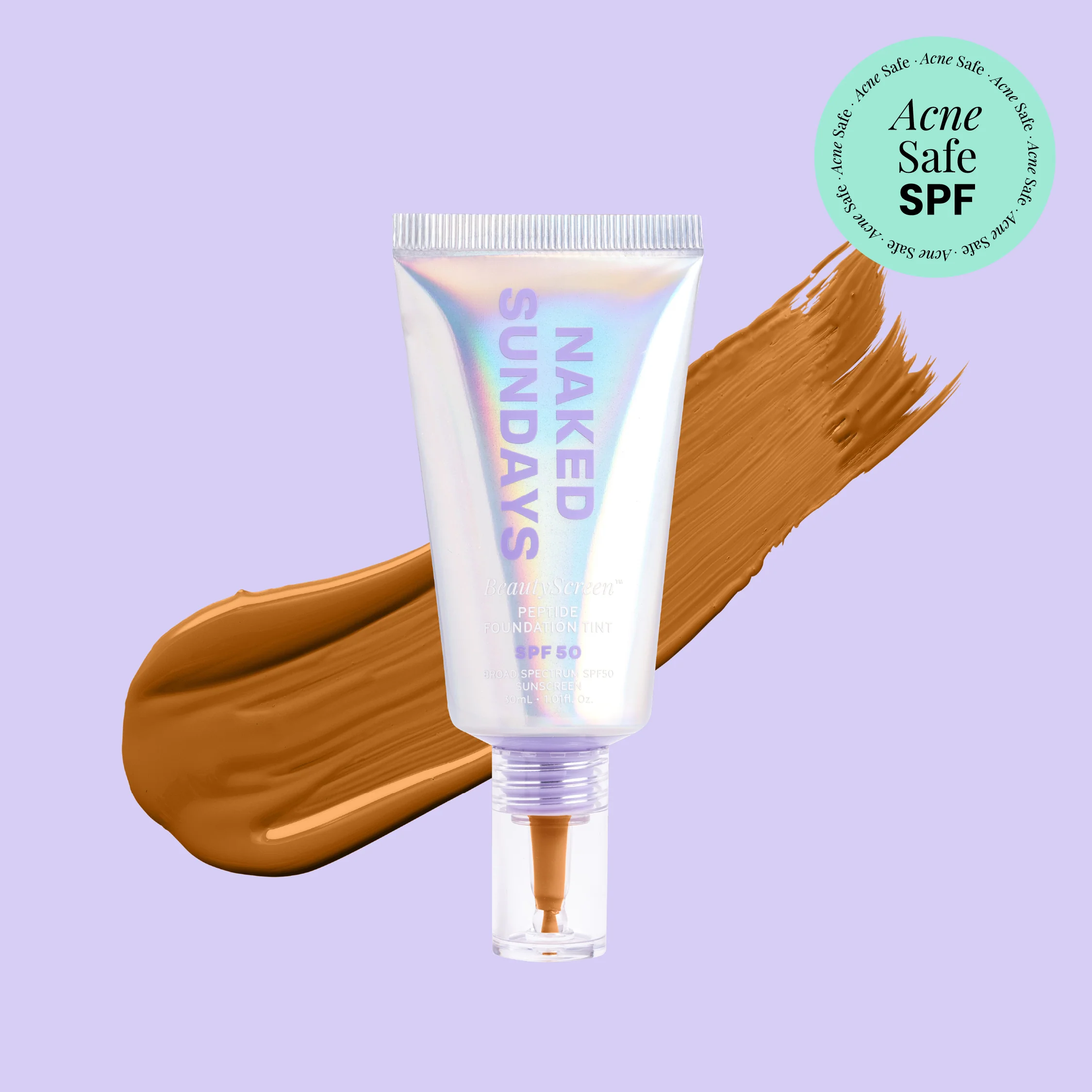 BeautyScreen™ SPF50 Peptide Foundation Tint - 6 Medium Tan Caramel