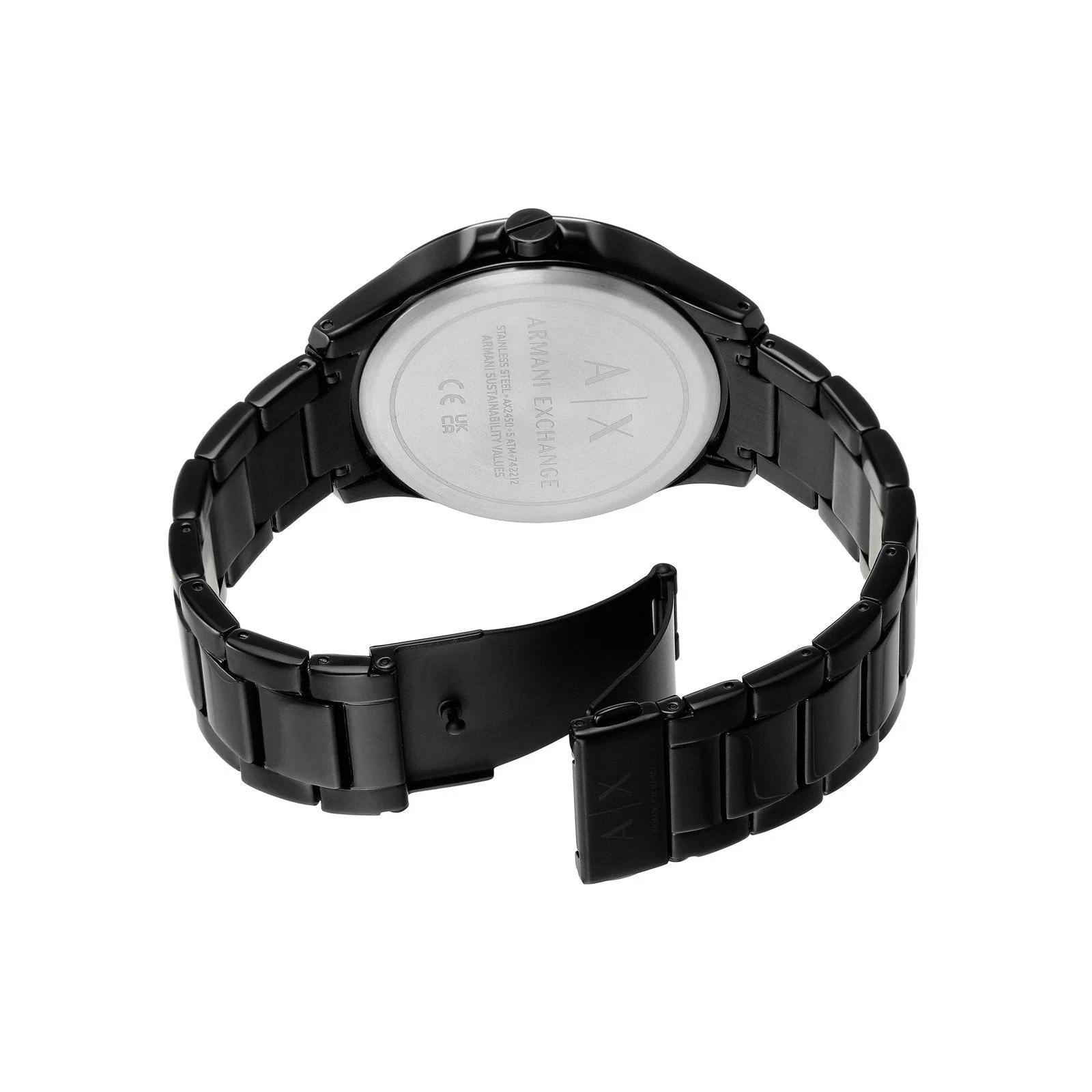 Armani Exchange Hampton Green Dial Black Watch - AX2450