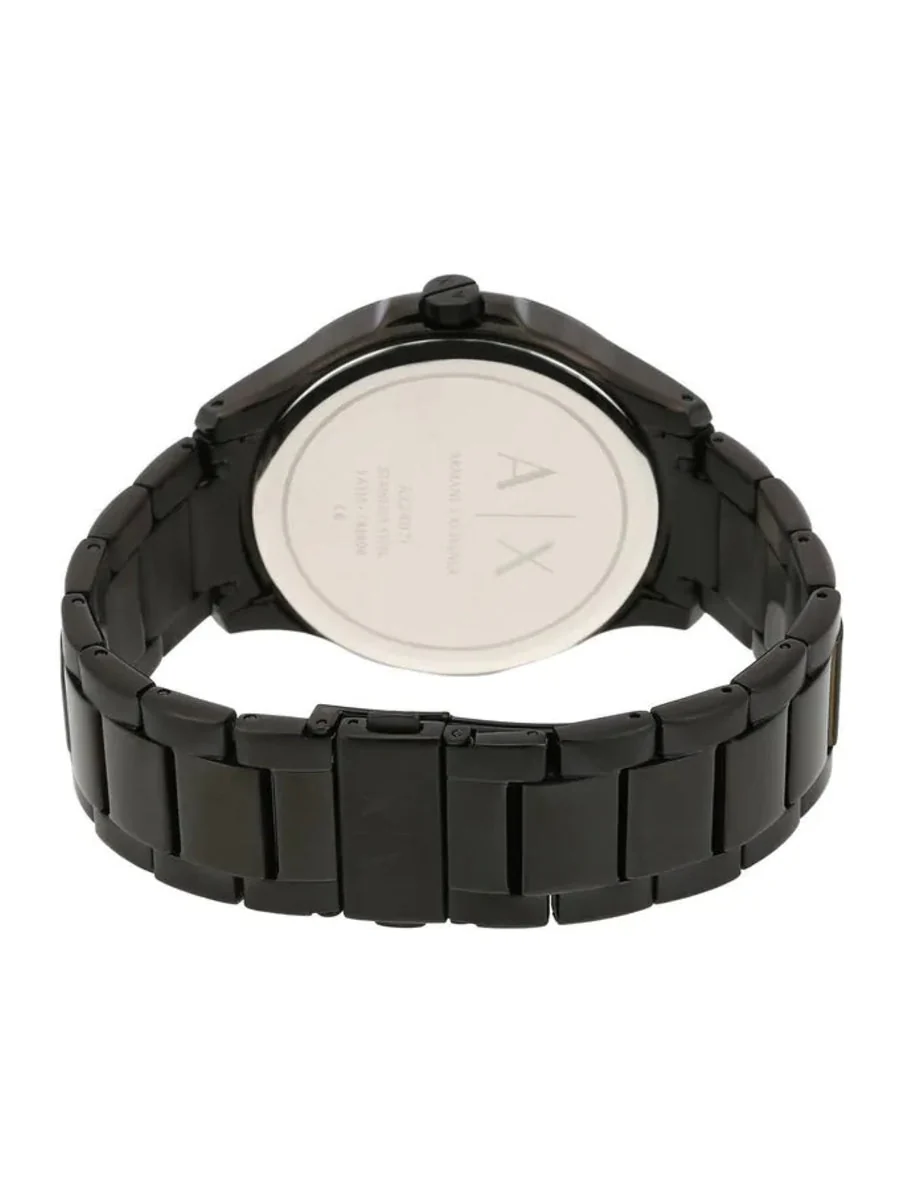 Armani Exchange Hampton Date All Black & Yellow Watch - AX2407
