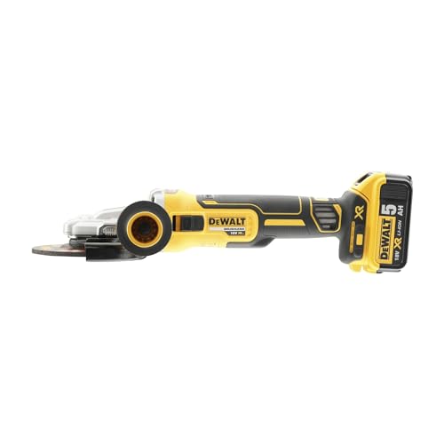 DEWALT DCG405FN XJ Smerigliatrice a Testa Piatta Motore Brushless in Scatola di Cartone senza Batterie e Caricabatterie, 18 V, 125 mm : Amazon.it: Fai da te