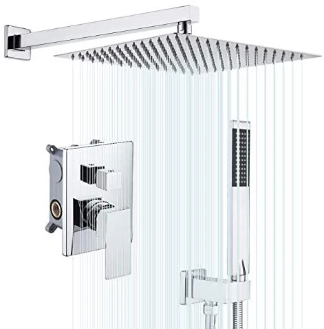 Sistema de Ducha KES con Cabezal de Ducha Rain de 12 Pulgadas