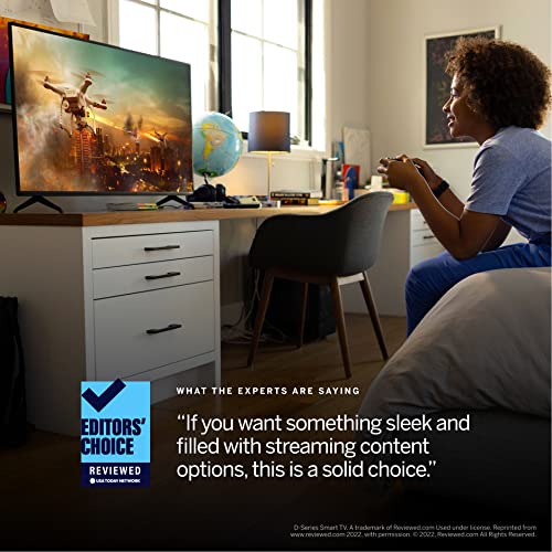VIZIO D-Series 40′′ Smart TV, Full HD 1080p, AMD FreeSync, Apple AirPlay, Black