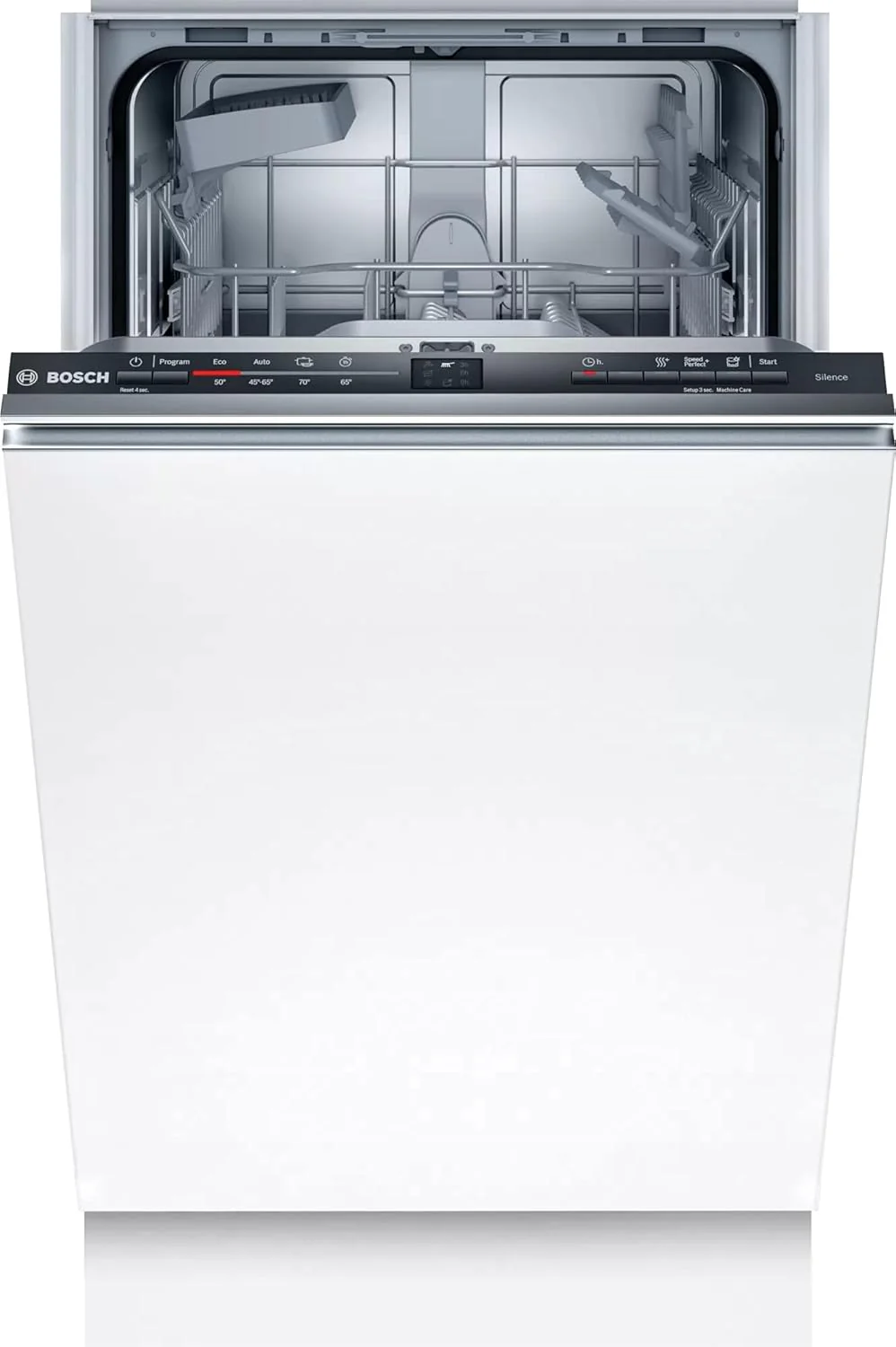 Bosch SRV2HKX41E Serie 2 Geschirrsp��ler Vollintegriert, 45 cm breit, Besteckkorb, Extra Trocknen auf Knopfdruck, InfoLight rot, AquaStop Schutz gegen Wassersch?den, Mehrfarbig