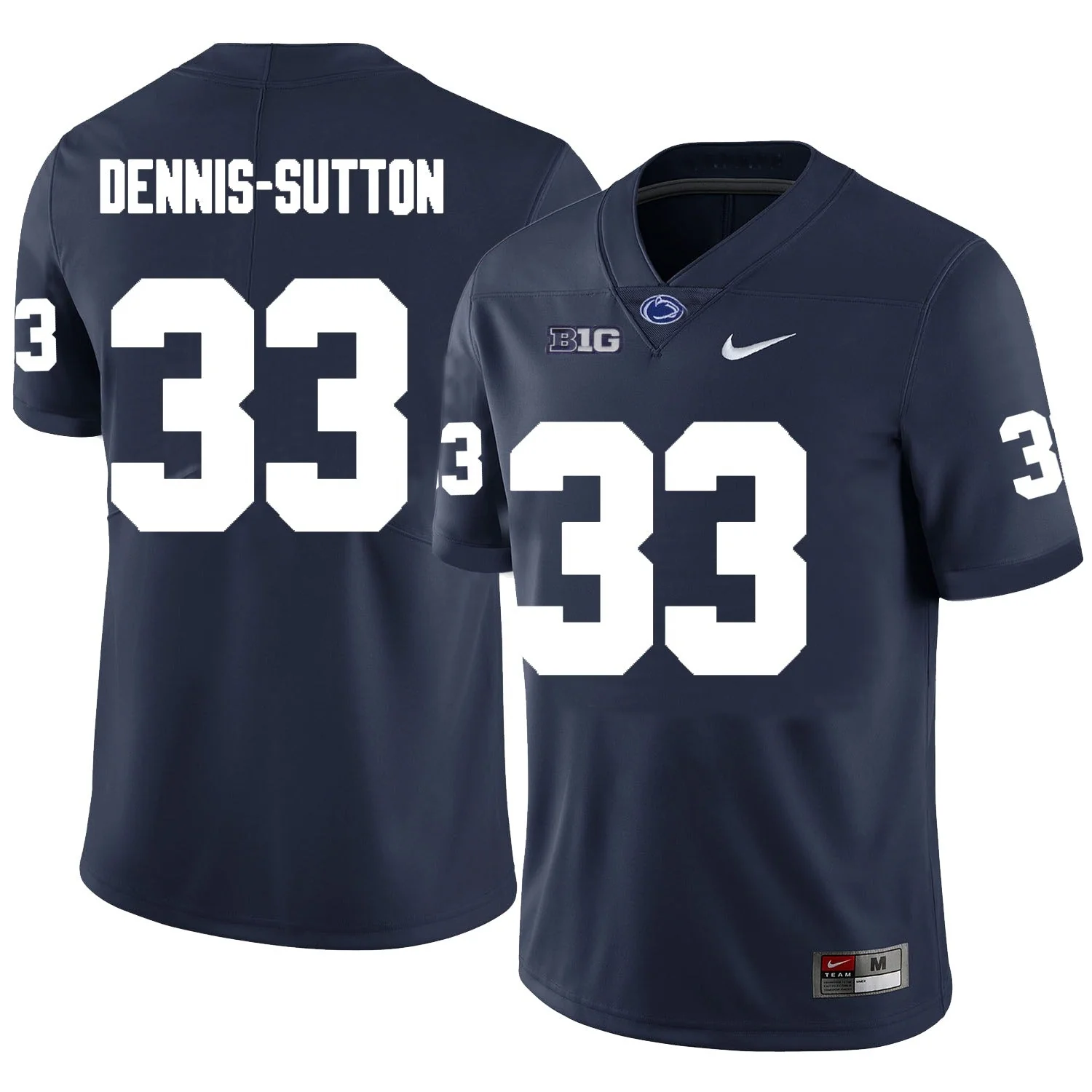 Men��s Penn State #33 Dani Dennis-Sutton Football Jersey