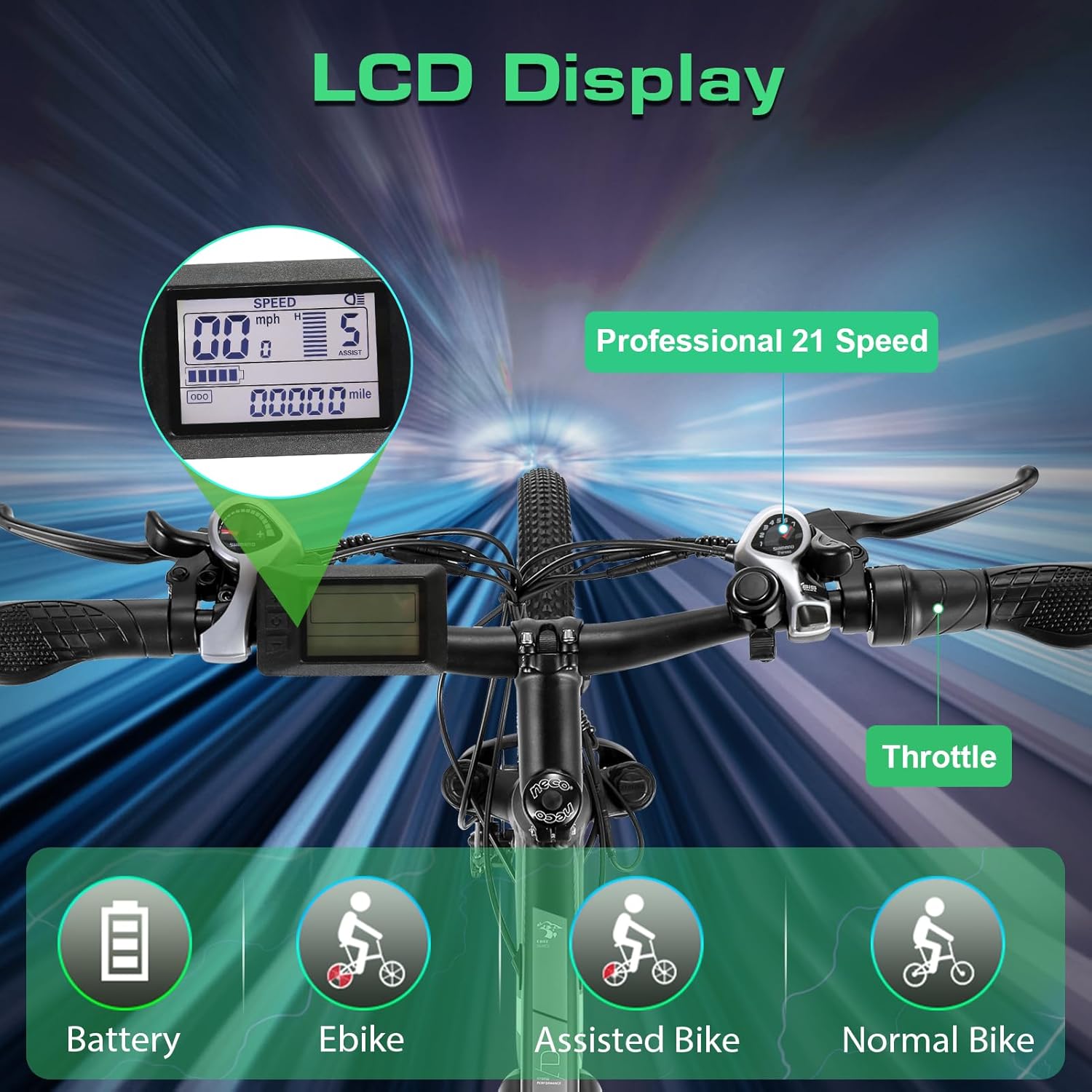 Vivi Electric Bike, 27.5 Electric Bike for Adults, Peak 750W Ebike 22MPH Electric Mountain Bike with 48V 499.2WH Battery, Up to 50 Miles, 21 Speed Adult Electric Bicycles, UL 2849 Certified