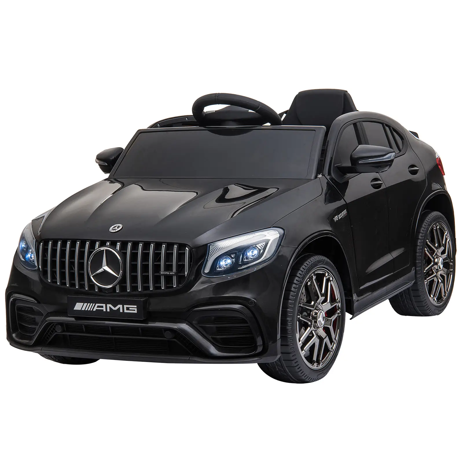 HOMCOM Kinder-Elektroauto Mercedes-Benz AMG mit Fernbedienung & Musik