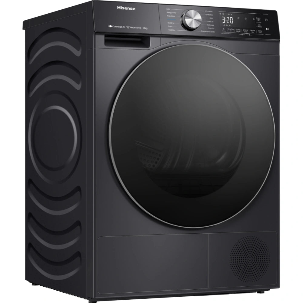 Hisense 10kg Heat Pump Tumble Dryer with Wifi - Black | DH5S102BB