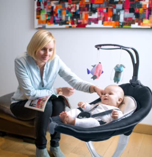Babymoov Swoon Motion 3 in 1 Altalena Dondolo elettrico, Bianco Grigio : Prima infanzia