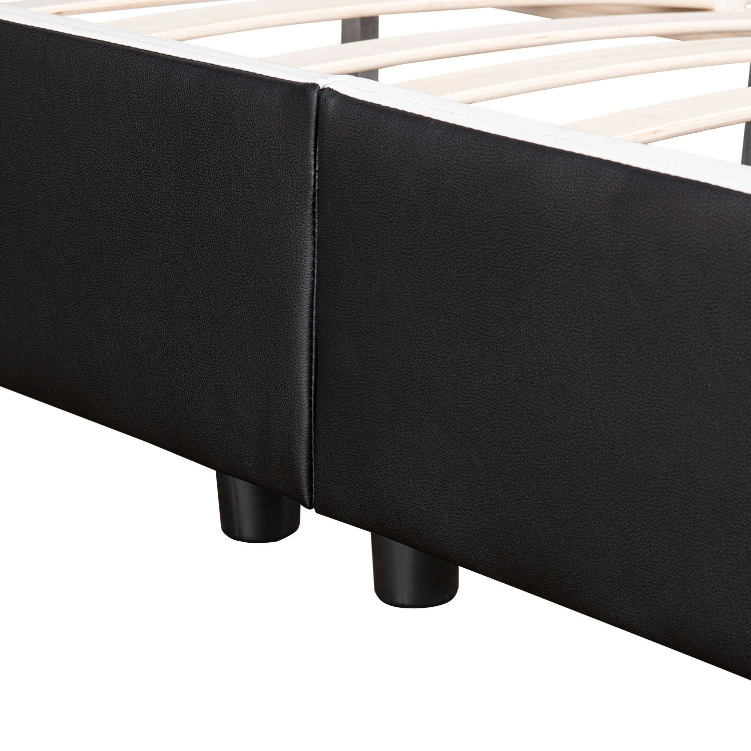 2025 Cama tapizada Sevilla 140x200 cm en blanco
