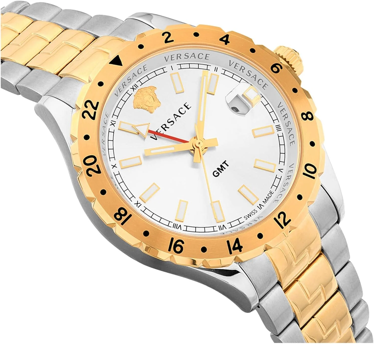Versace Hellenyium Two Tone GMT Men's Watch - V11030015