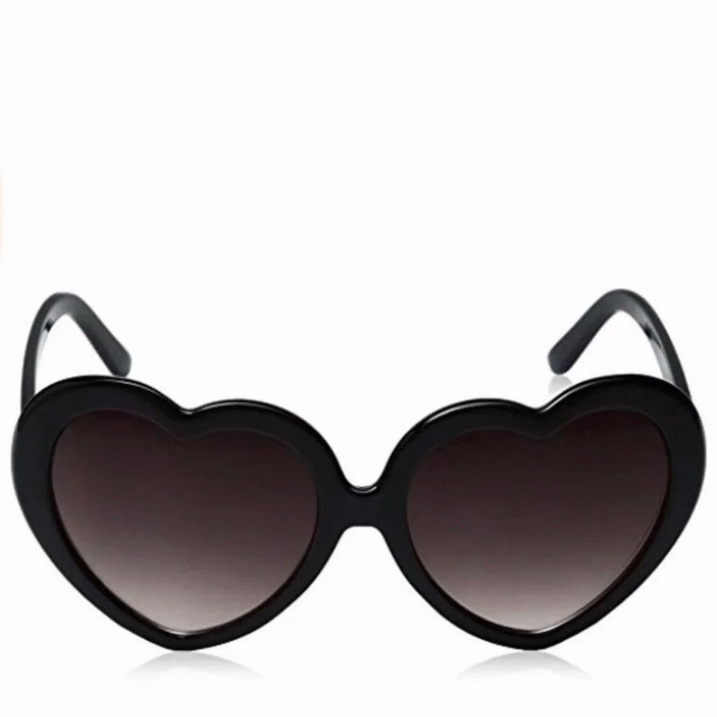 Black Heart Shape Sunglasses Adult 100% UV Superior Quality 1011D