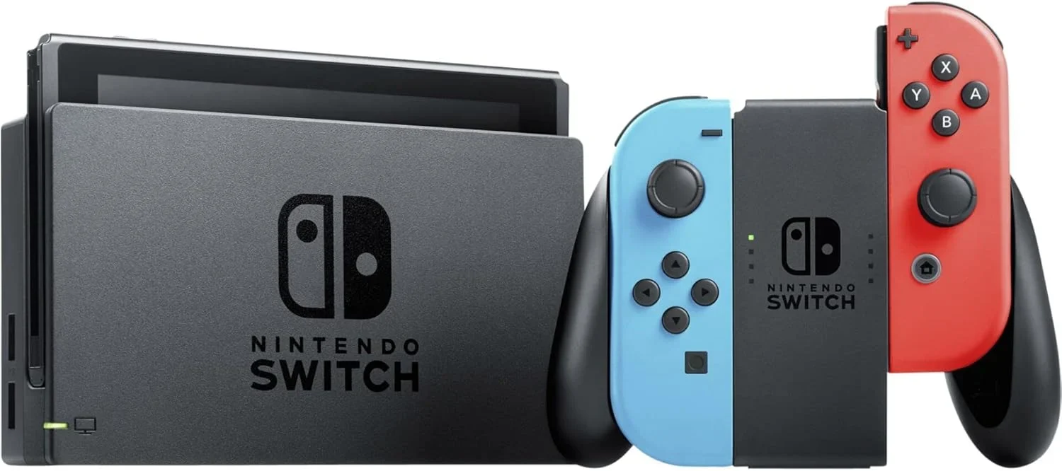 2026 Consola Switch - Color Azul Neón/Rojo Neón