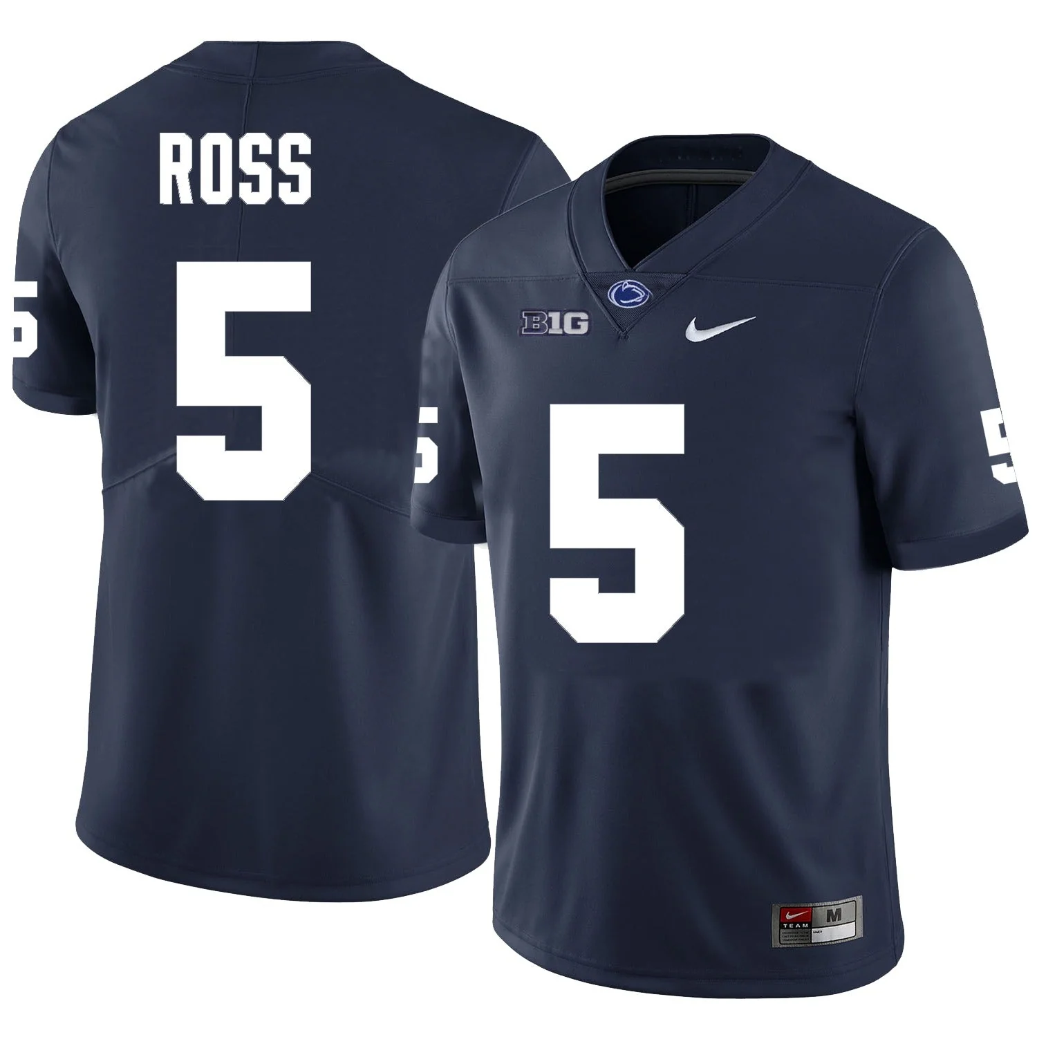 Men��s Penn State #5 Devonte Ross Football Jersey