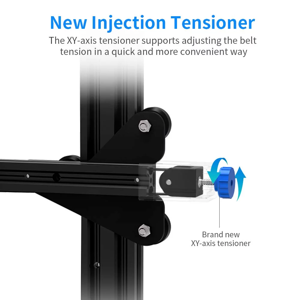 2025 Verbeterde 3D Printer Creality Ender 3 V2, Printformaat 220x220x250 mm, Aluminium, Zwart