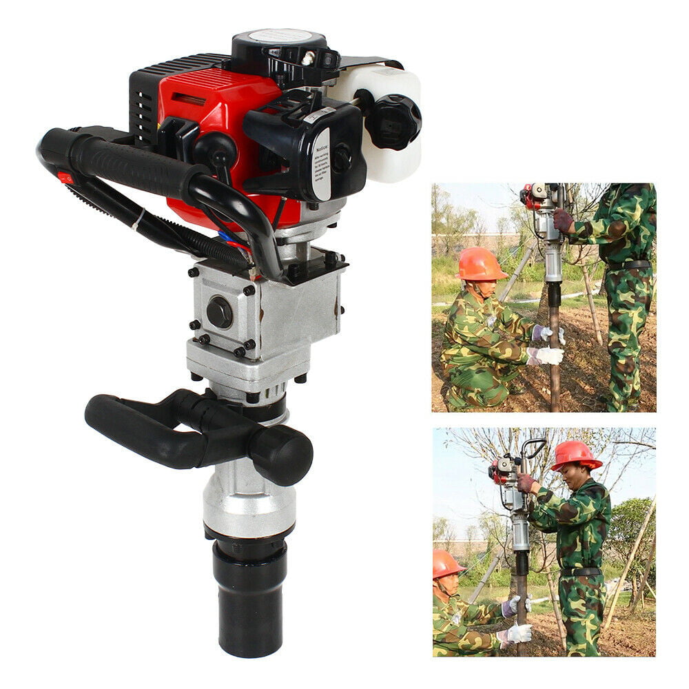 Battipalo a benzina a 2 tempi da 32,6 cc, battipalo a T, martello per recinzione agricola, kit per pali a spinta, battipalo da giardino, macchina per palificazione