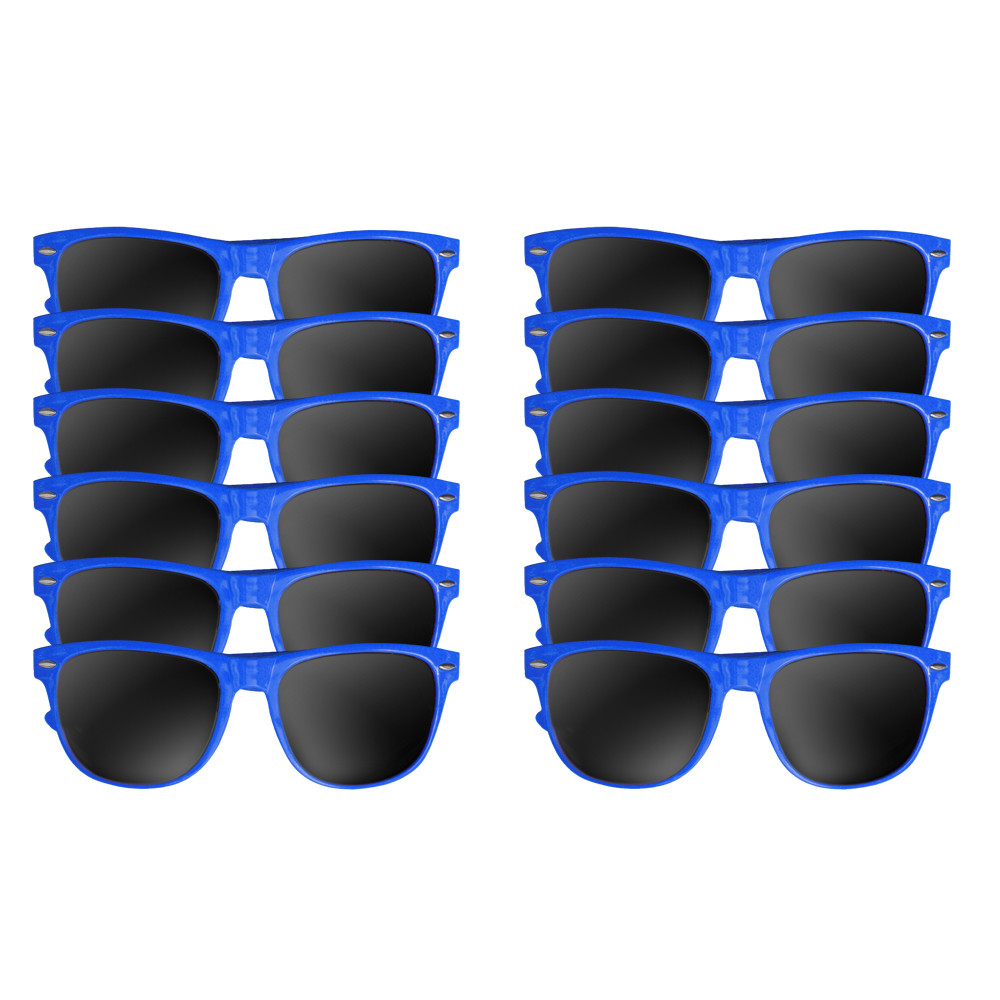 Royal Blue Sunglasses | Iconic 80's Style | Adult  1076D