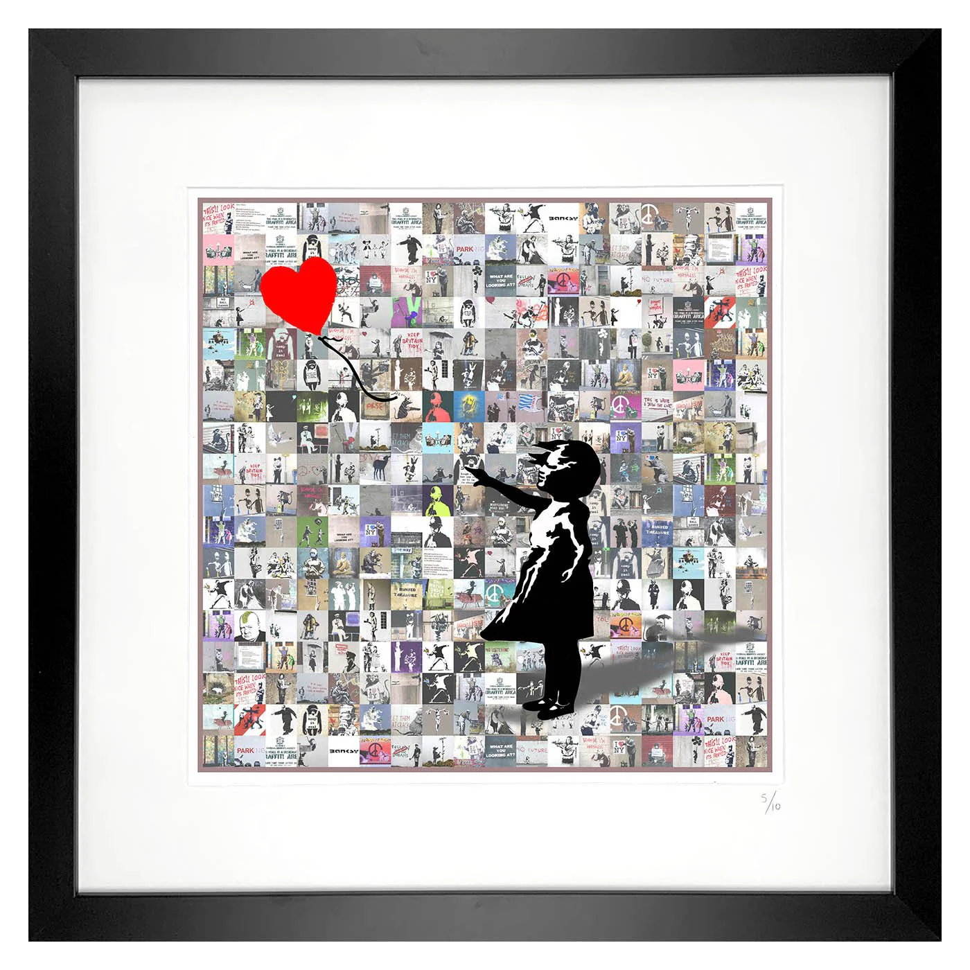 Flyaway Girl - Banksy Homage