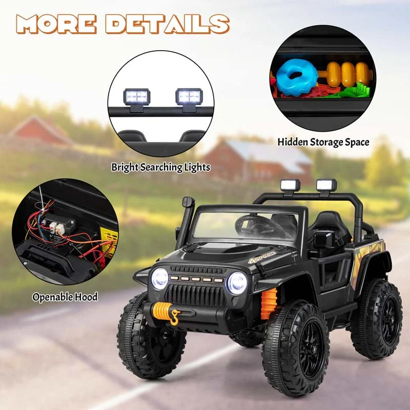 Eletriclife 12V 10AH kids Ride On Truck Car with LED Light