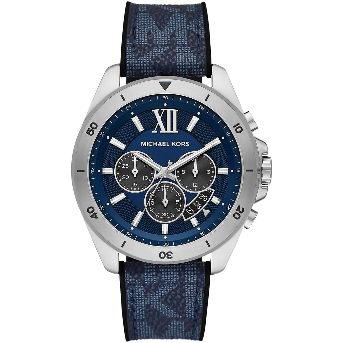 Michael Kors Oversized Brecken Logo and Silver-Tone Men's Watch - MK8923