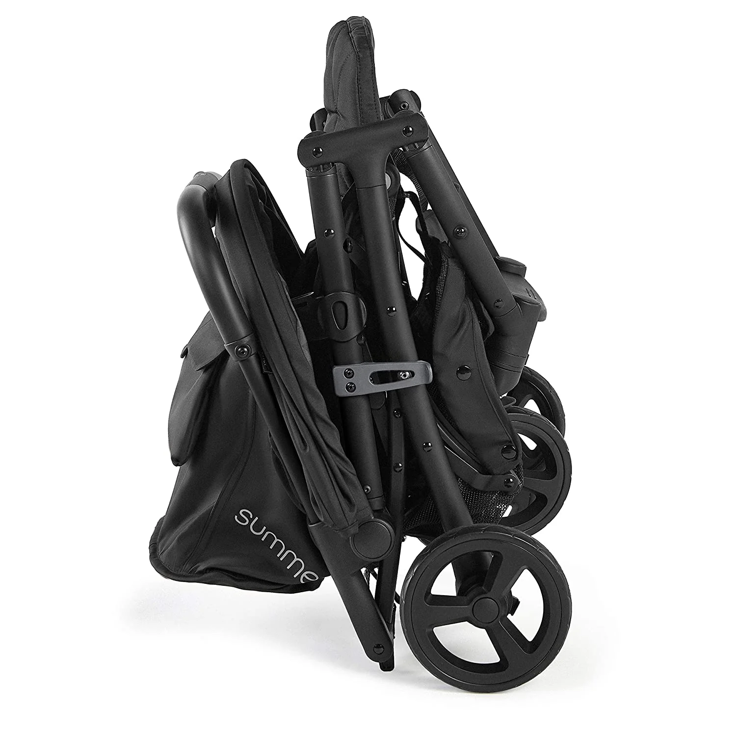 2025 3Dpac CS+ cochecito doble, negro – Compatible con sillas de auto – Ligero con plegado de una mano