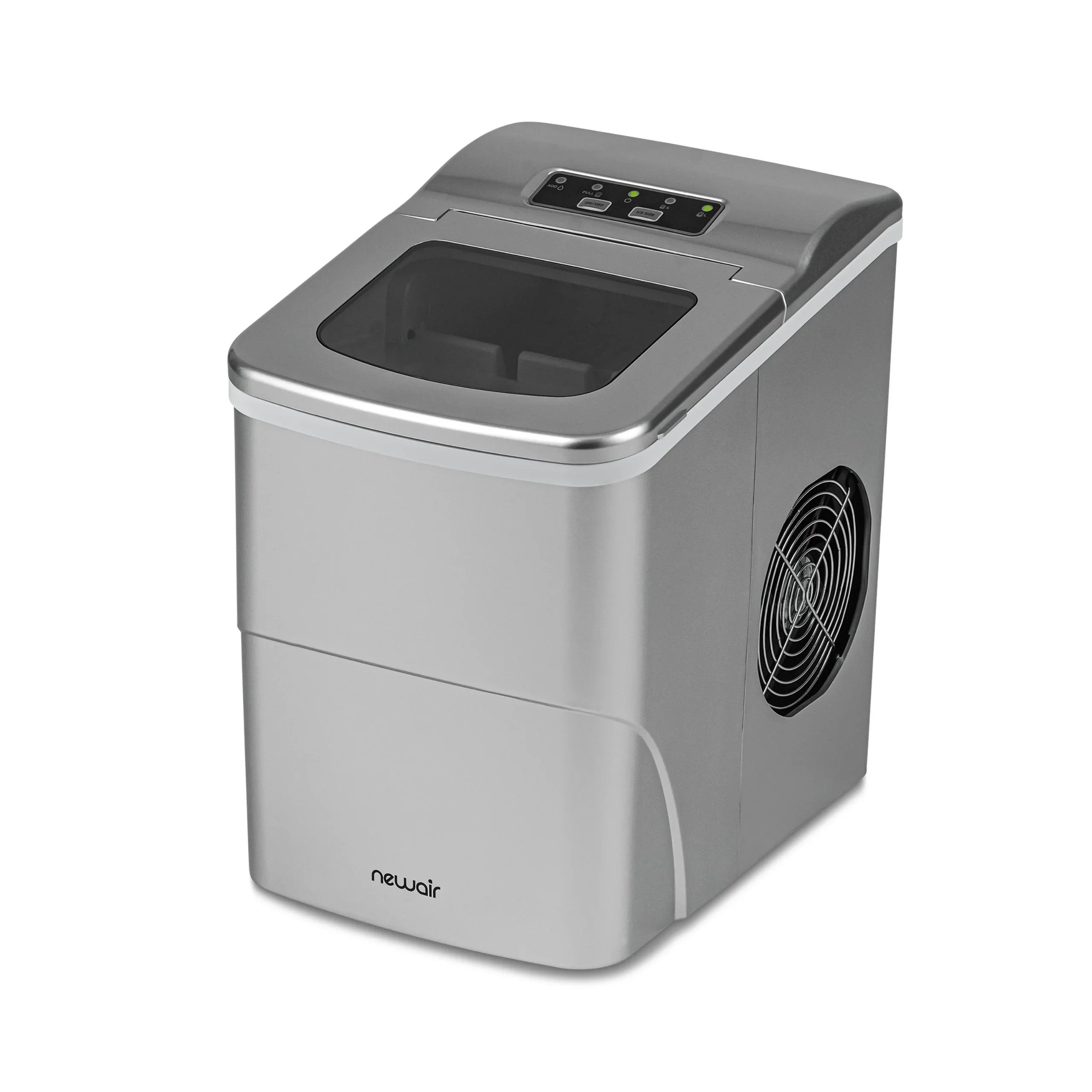 2025 Máquina de Hielo de Encimera Newair® – Cubitos en Forma de Bala, 12 kg/día – Negro Mate