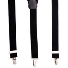 Black  Skinny Suspenders | Skinny Suspenders Bulk | 12PK WS1280D