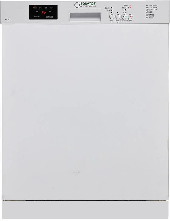 Equator 24'' Built In Dishwasher 14 Place Settings Front Control
